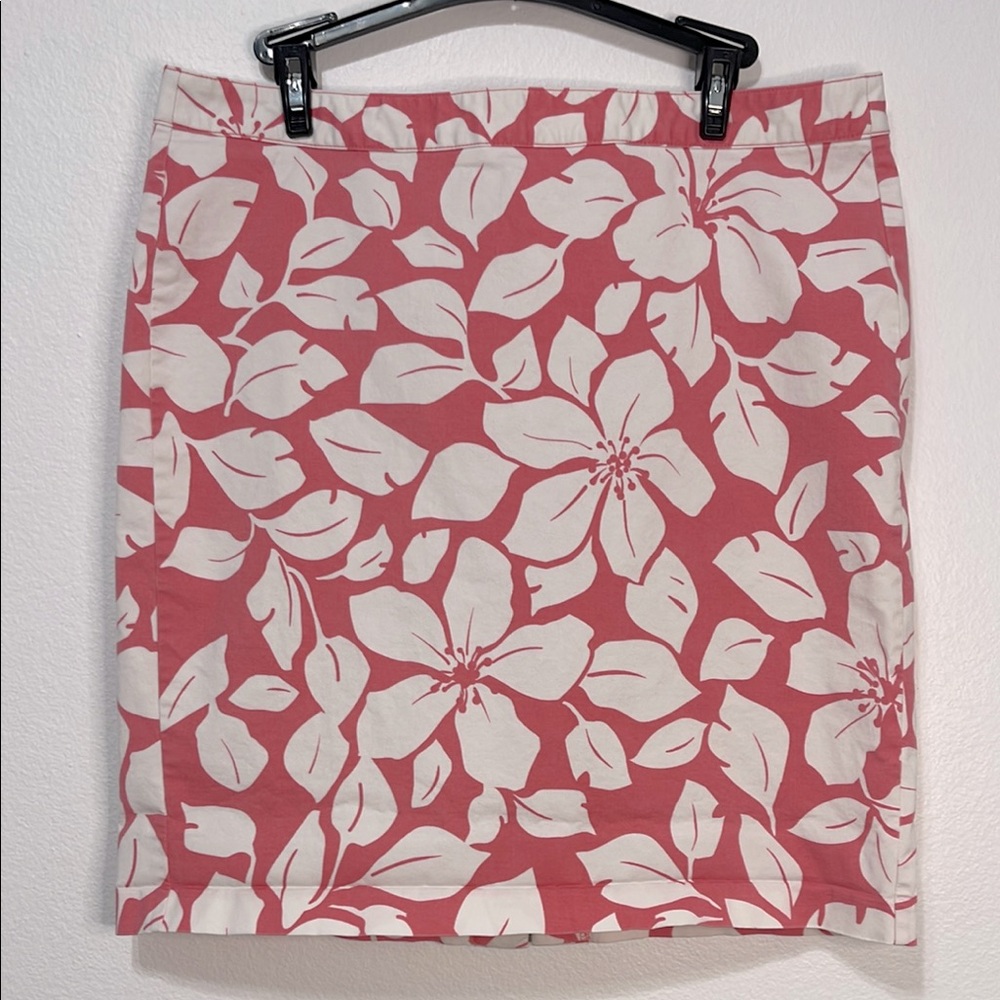 Old Navy Pink & White Mini Skirt Casual Resort Wear Size 12 Waist 17” EUC - Picture 2 of 7